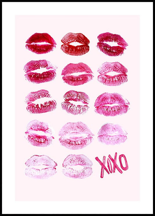 Lips Kiss Mark XoXo Poster