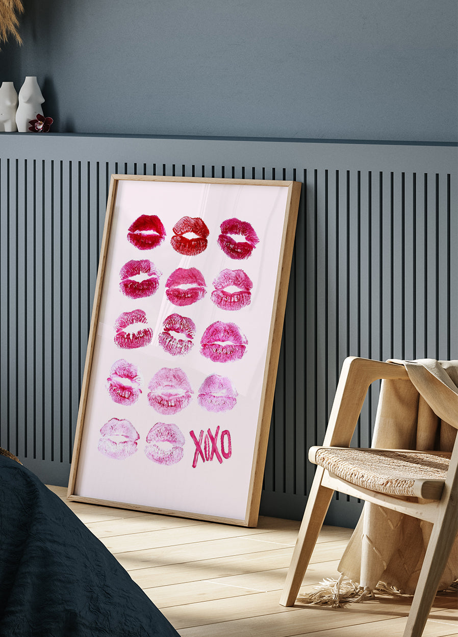 Lips Kiss Mark XoXo Poster