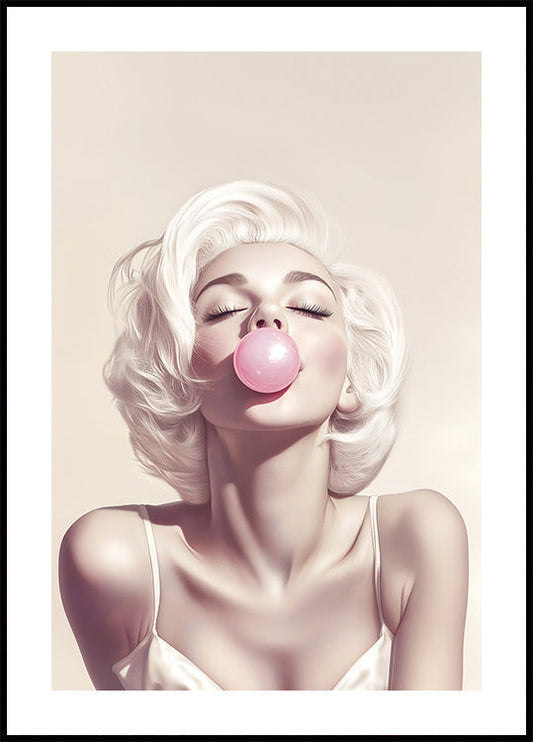 Marilyn Monroe Bubble Gum Poster