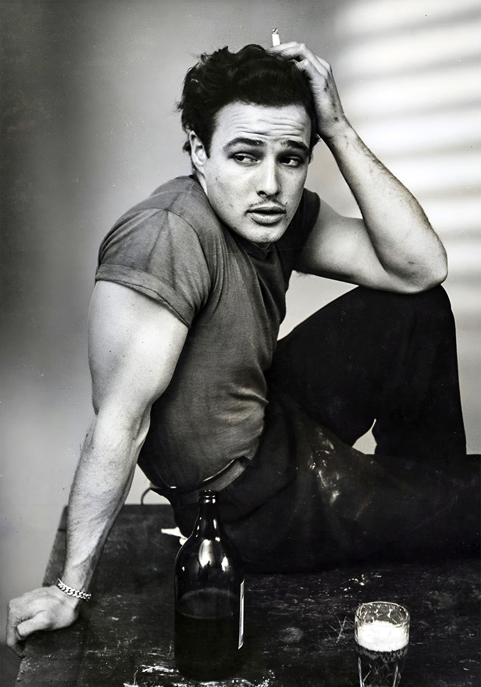 Marlon Brando Vintage Portrait Poster