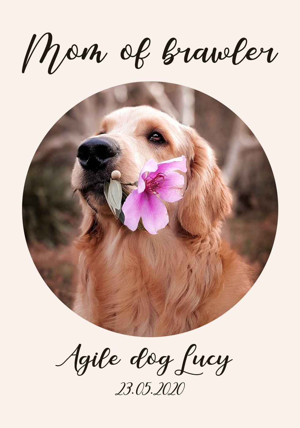 Custom Dog Portrait Poster