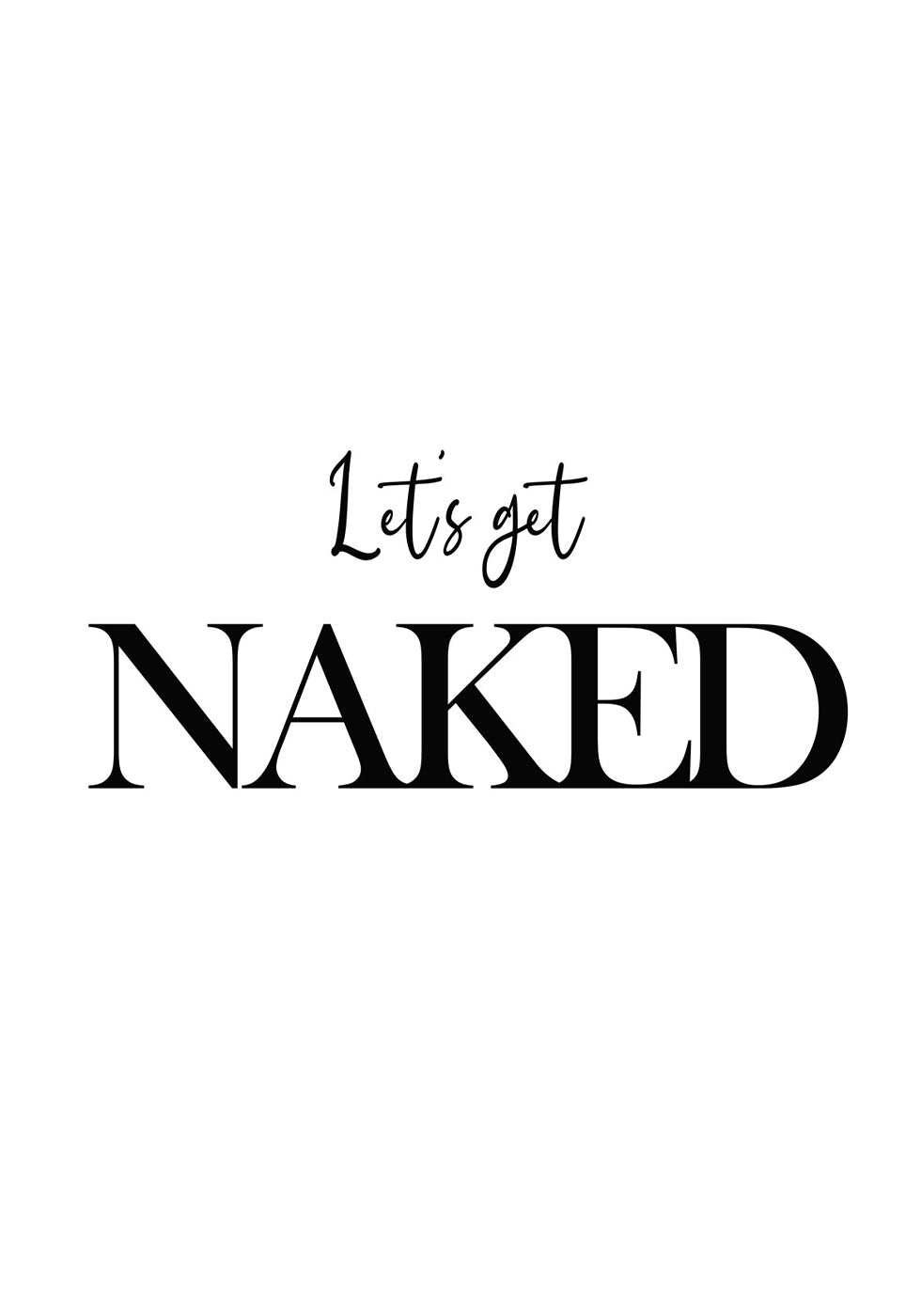 Naked Poster