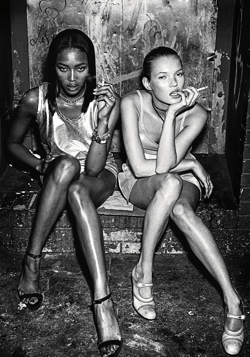 Naomi Campbell Kate Moss Smoking Poster