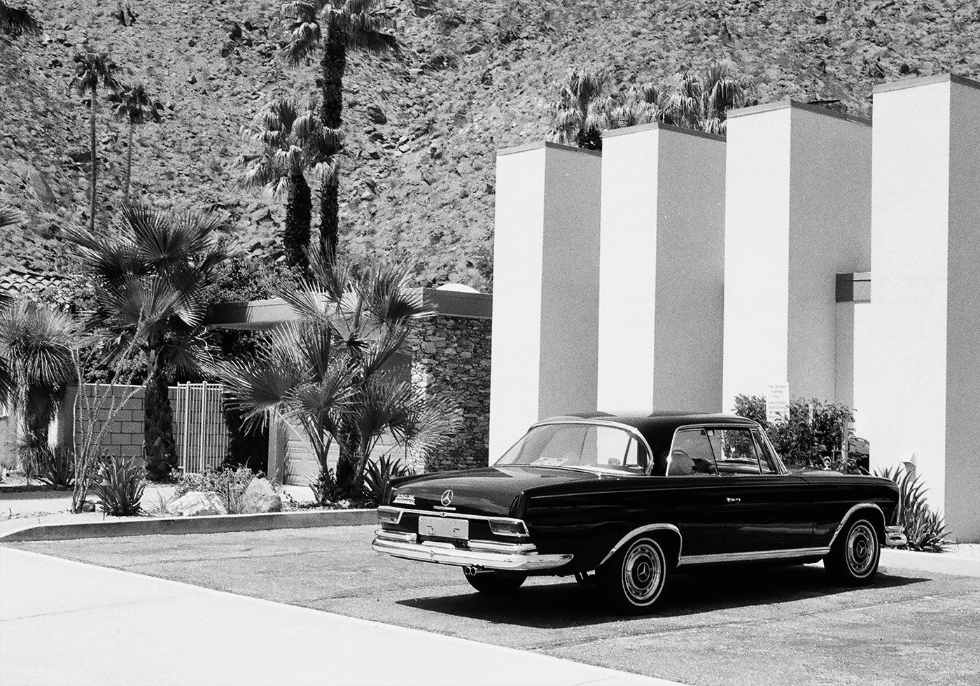 Old  Car in Palm Springs Poster