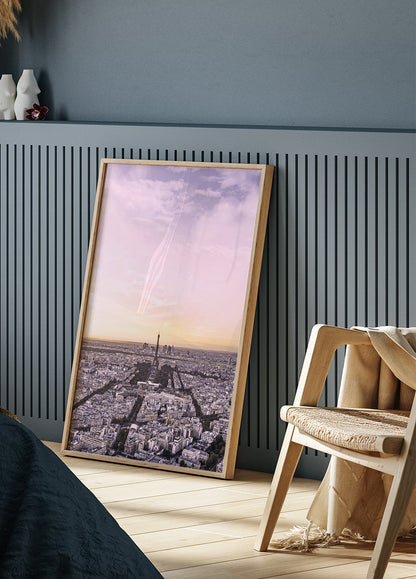 Paris During Sunset Poster