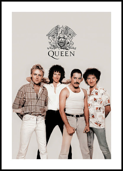 Queen Freddy Mercury Group Poster