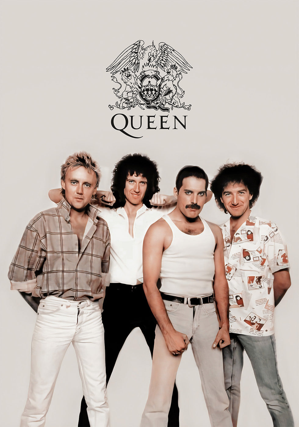 Queen Freddy Mercury Group Poster