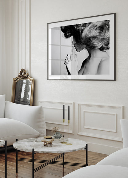 Reflections in Black and White Poster