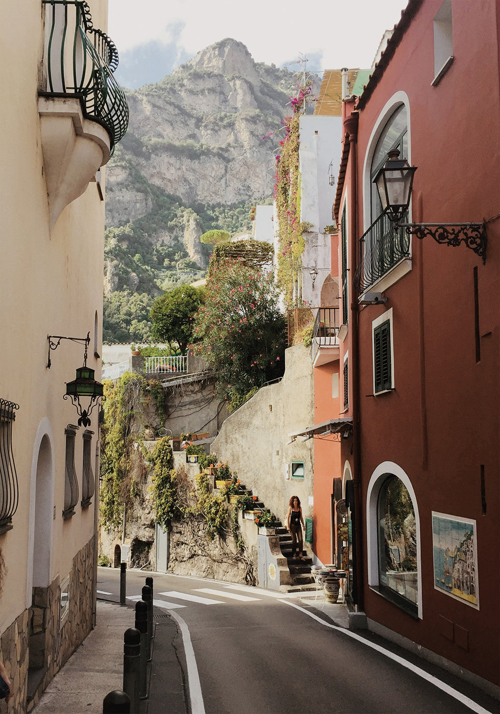 Street in Positano Poster