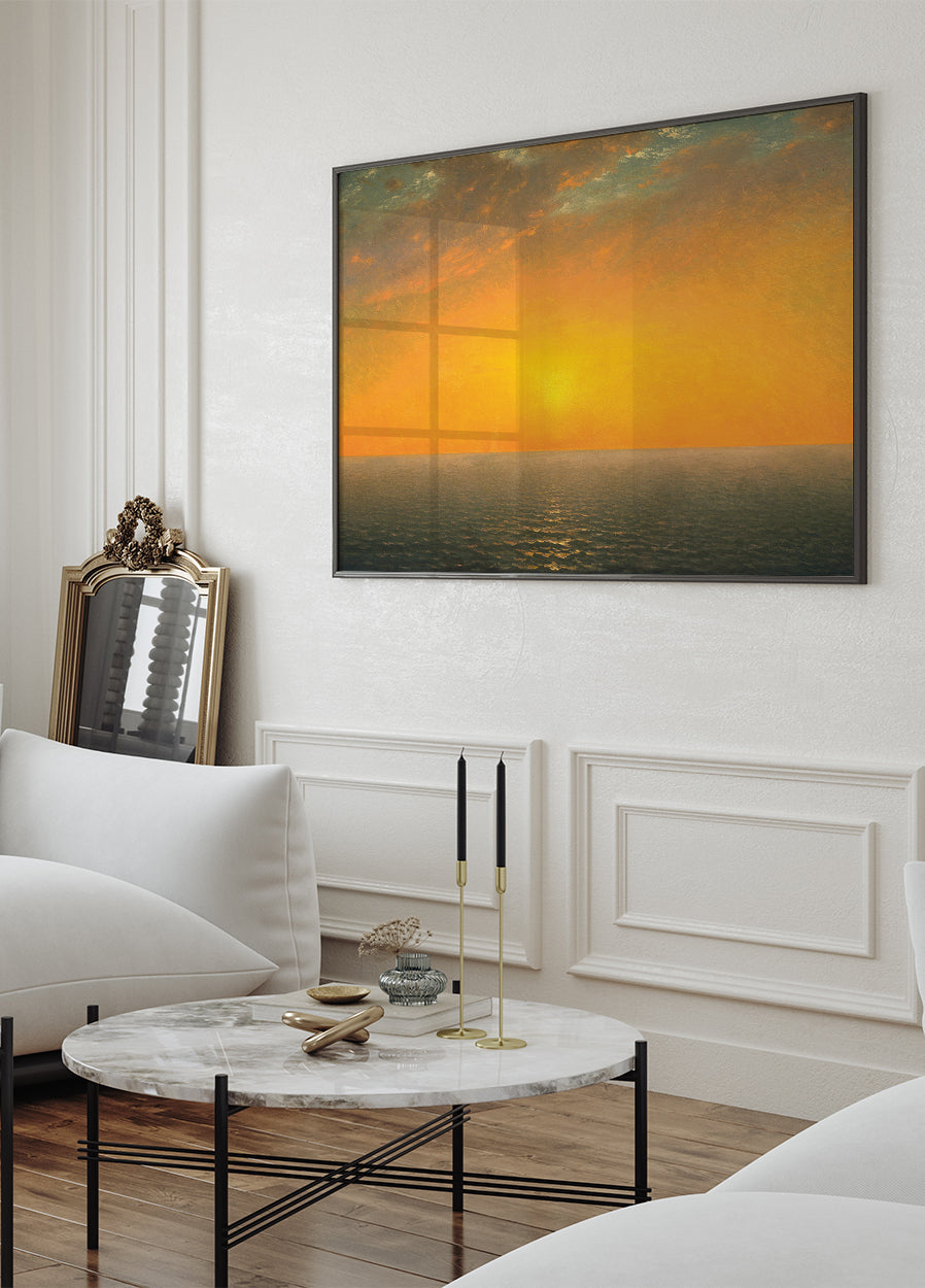 Sunset On the Sea By John Frederick Kensett Poster