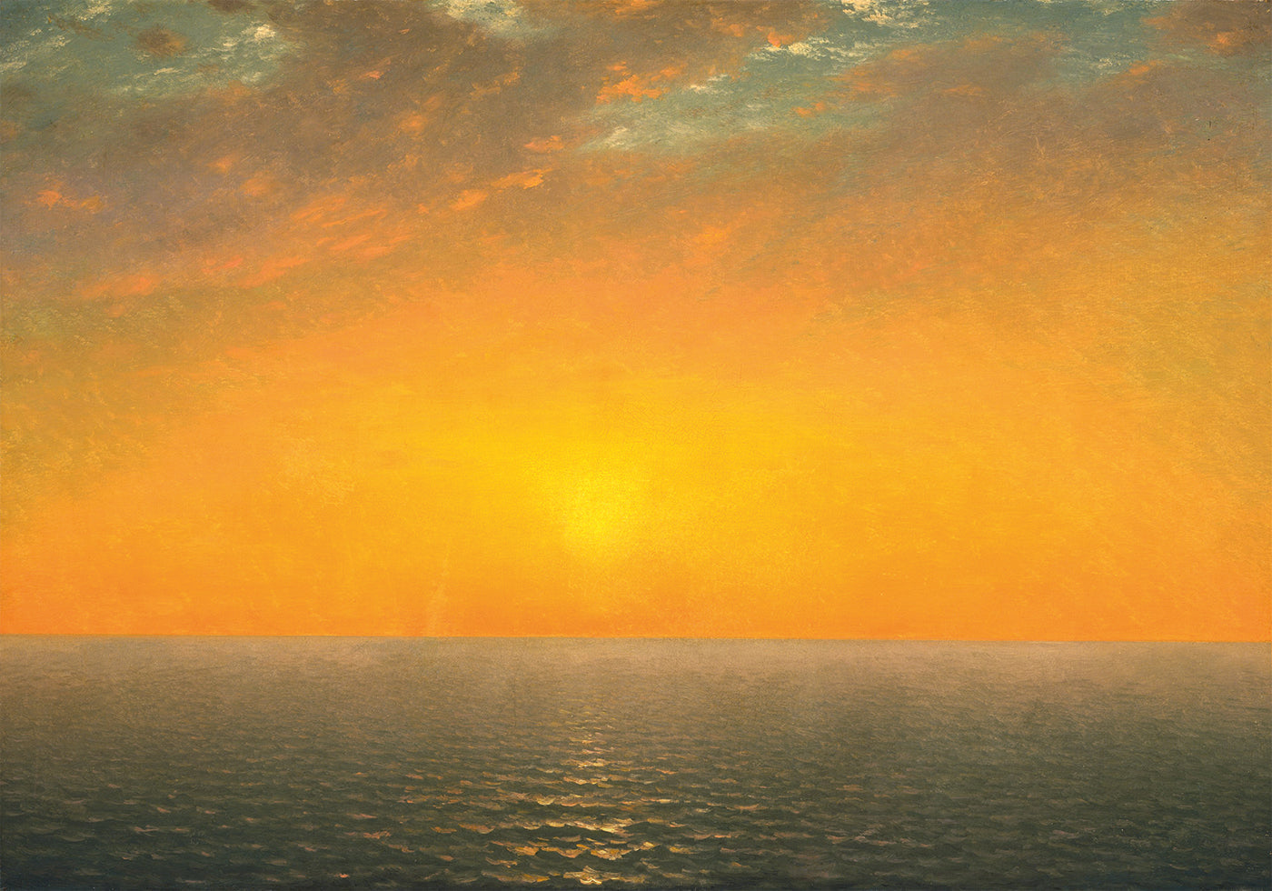 Sunset On the Sea By John Frederick Kensett Poster