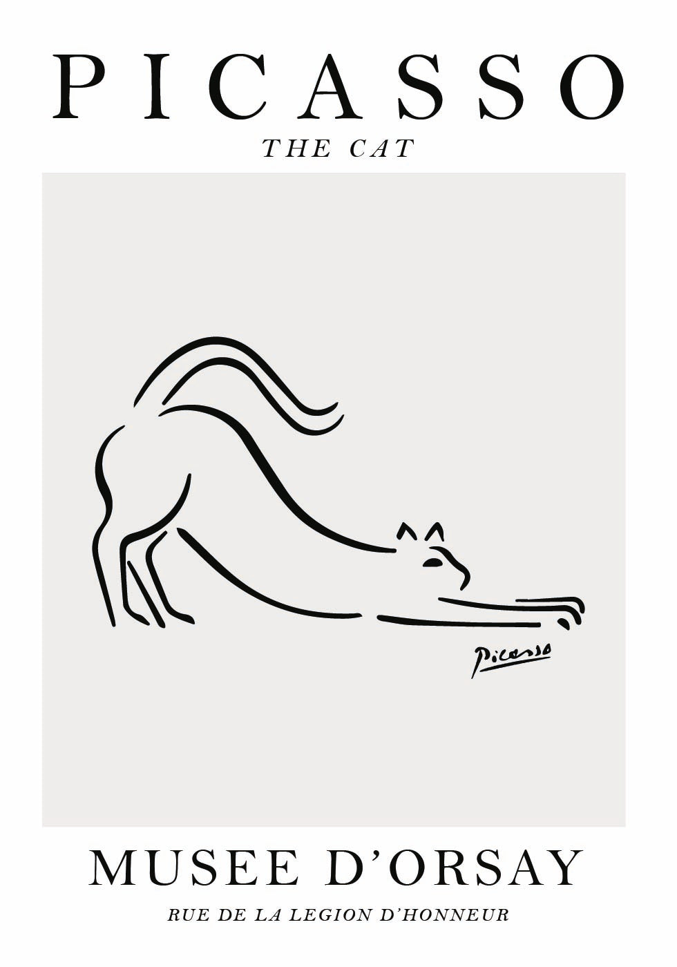 The Cat Picasso Poster