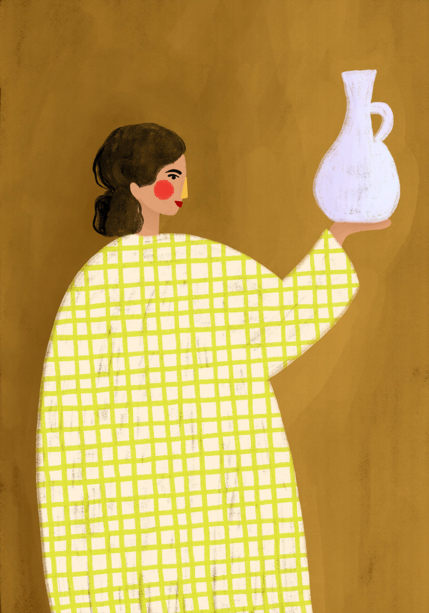 The Woman With Vase Poster