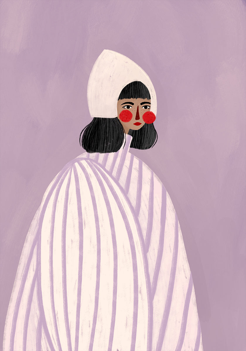 The Woman With the White Hat Poster