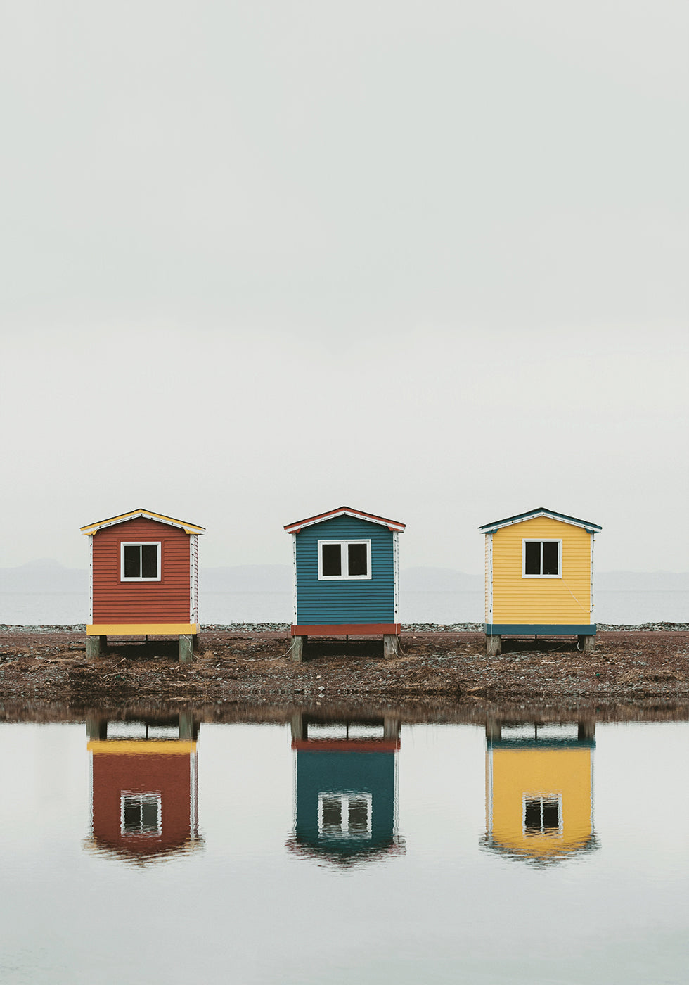 Three Cute Building in Cavendish, Canada Poster