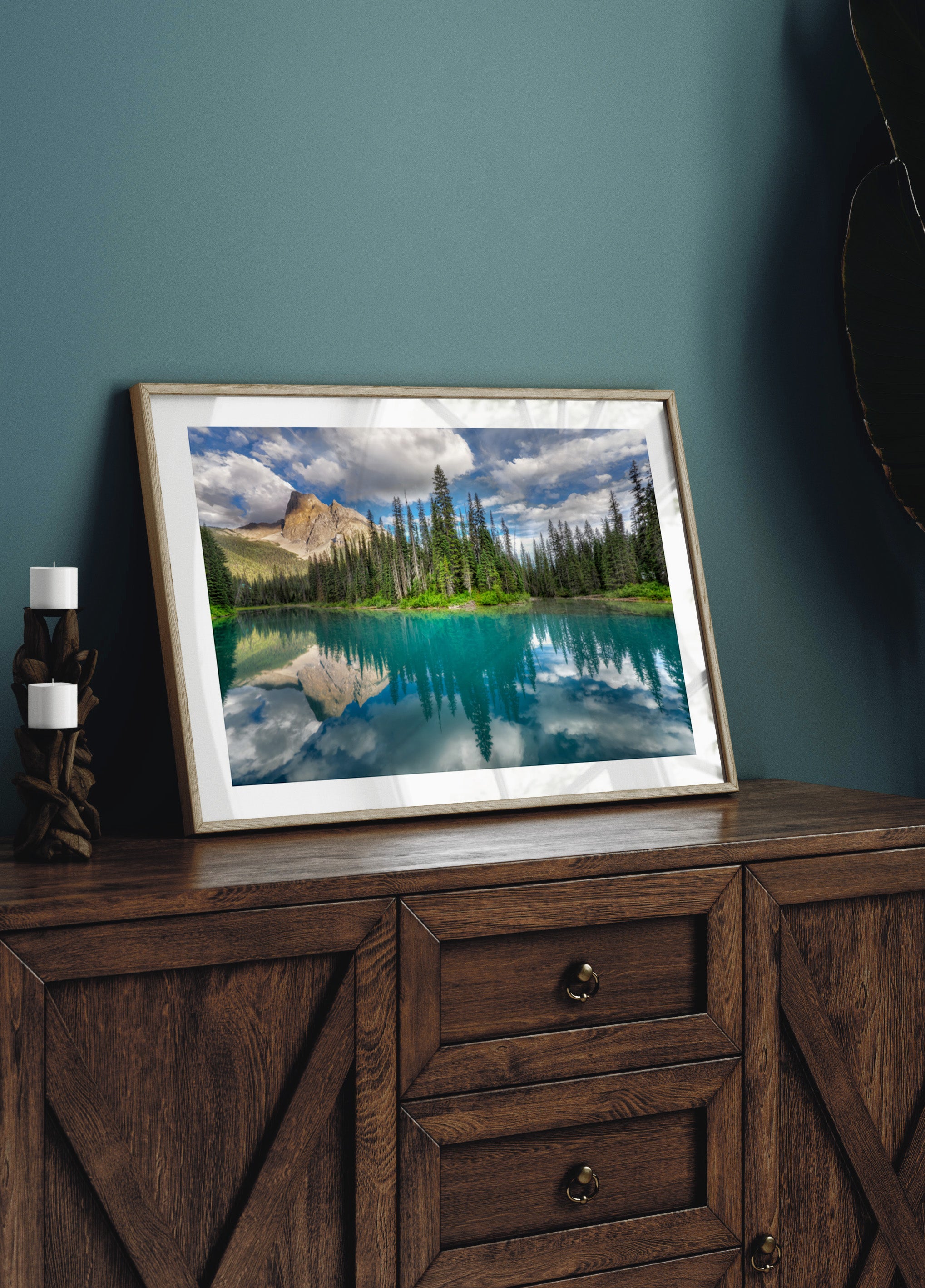 Turquoise Lake Reflection