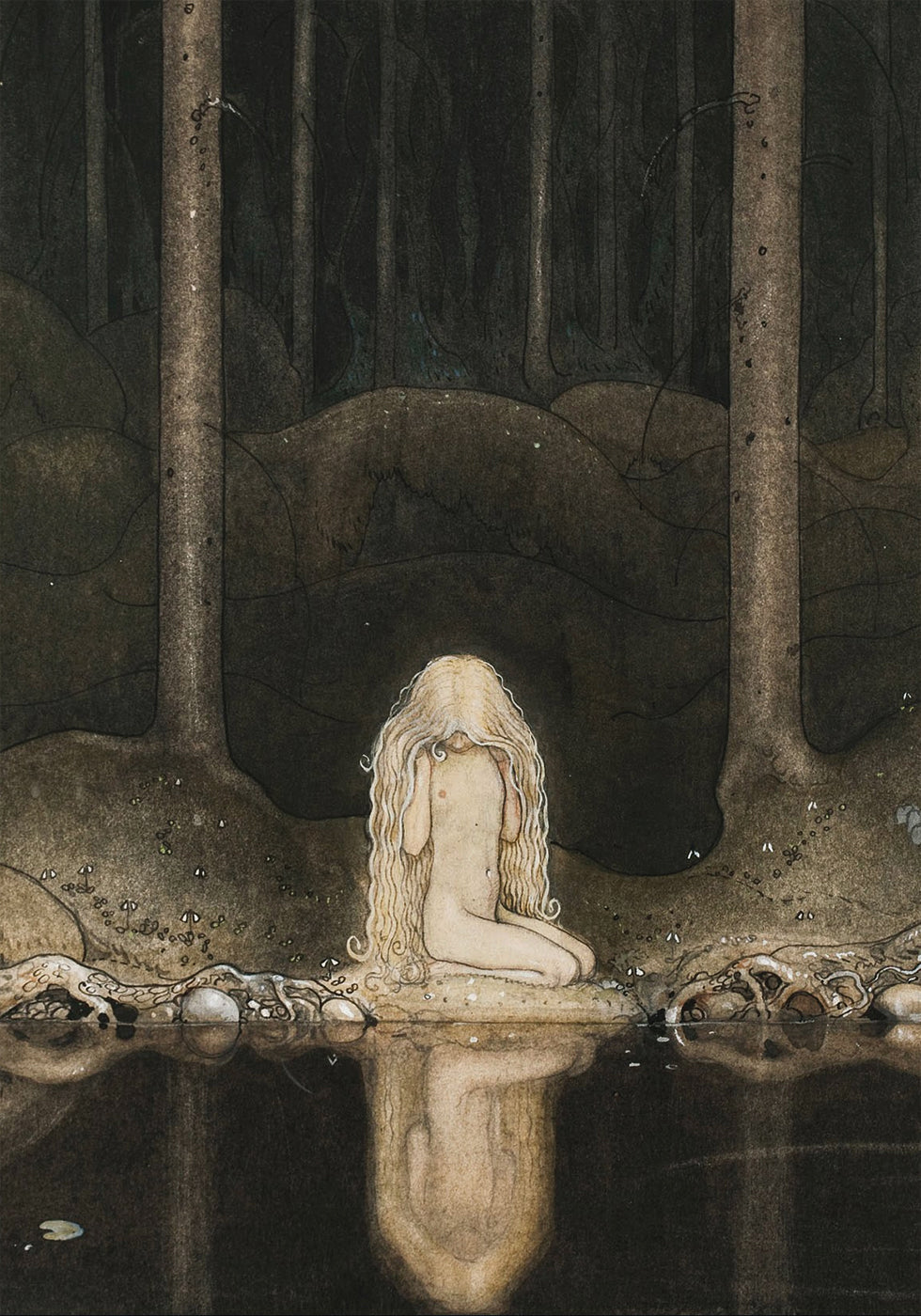 Tuvstarr By John Bauer Poster