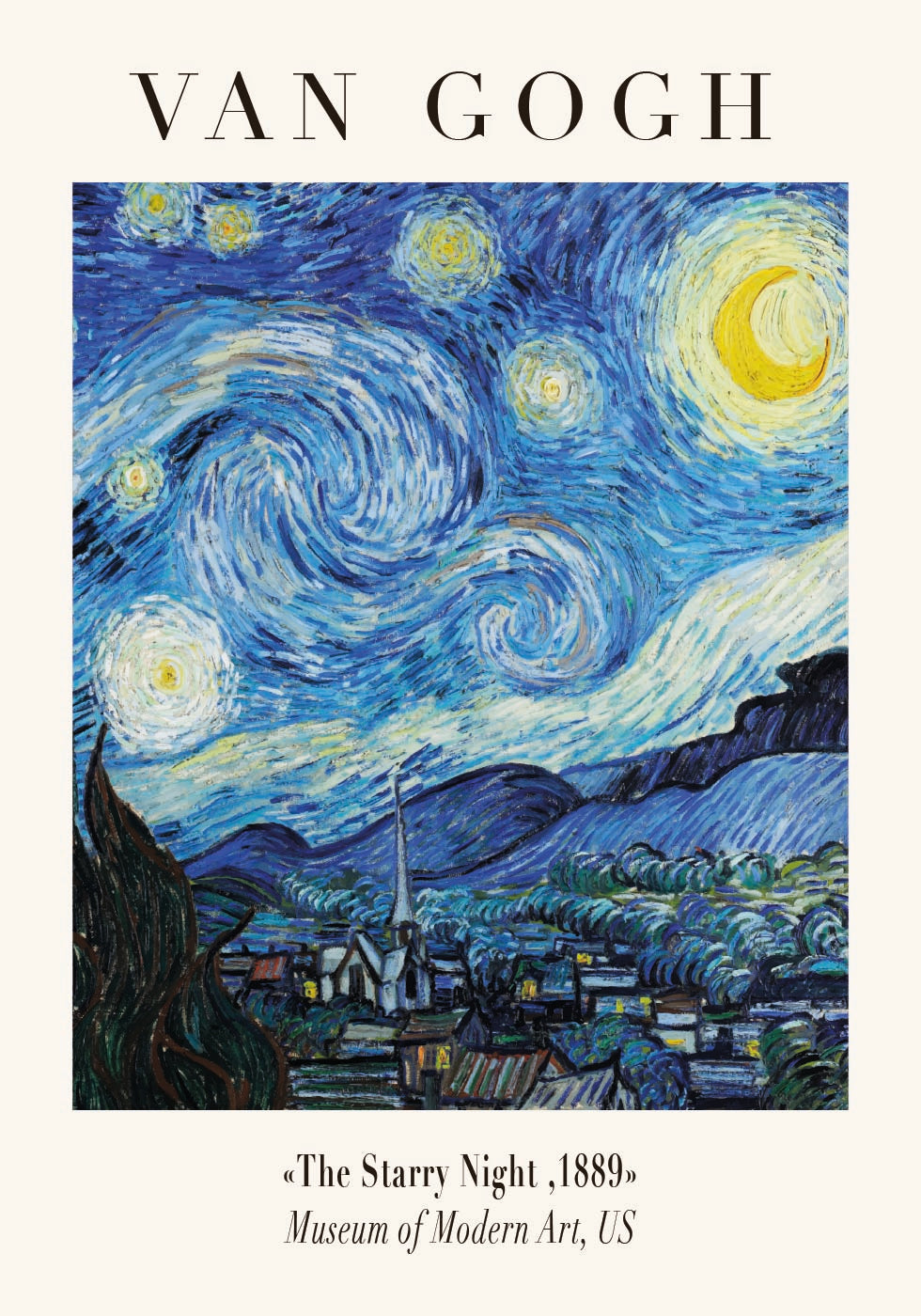 The Starry Night Poster