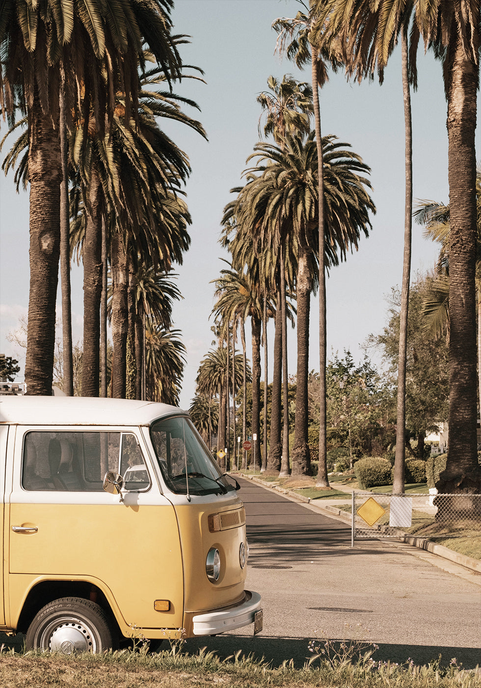 Van on the Streets of California Poster