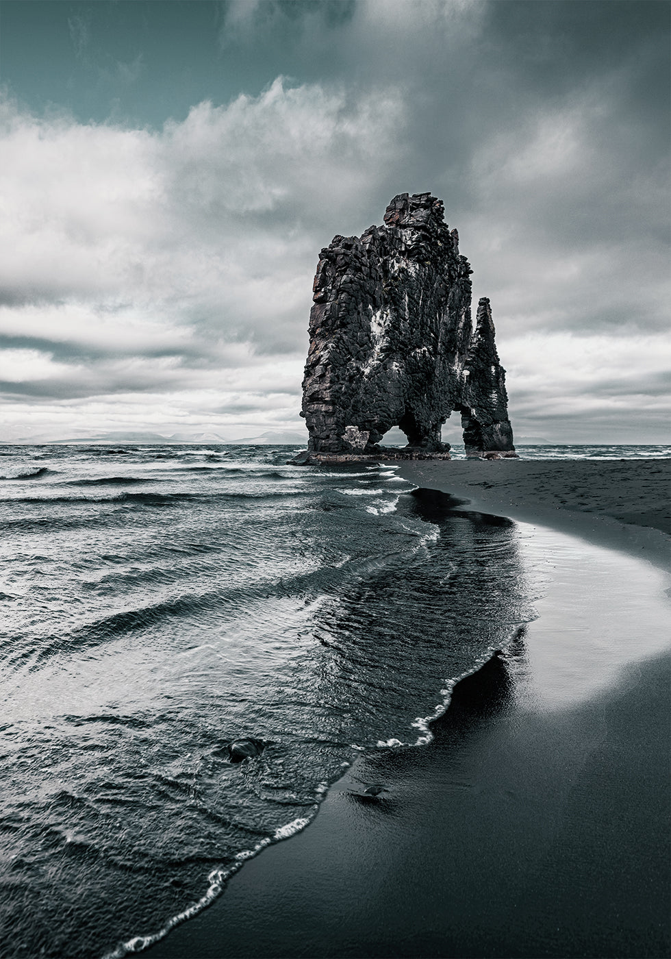 View of Basalt Stack - Hvitserkur Poster