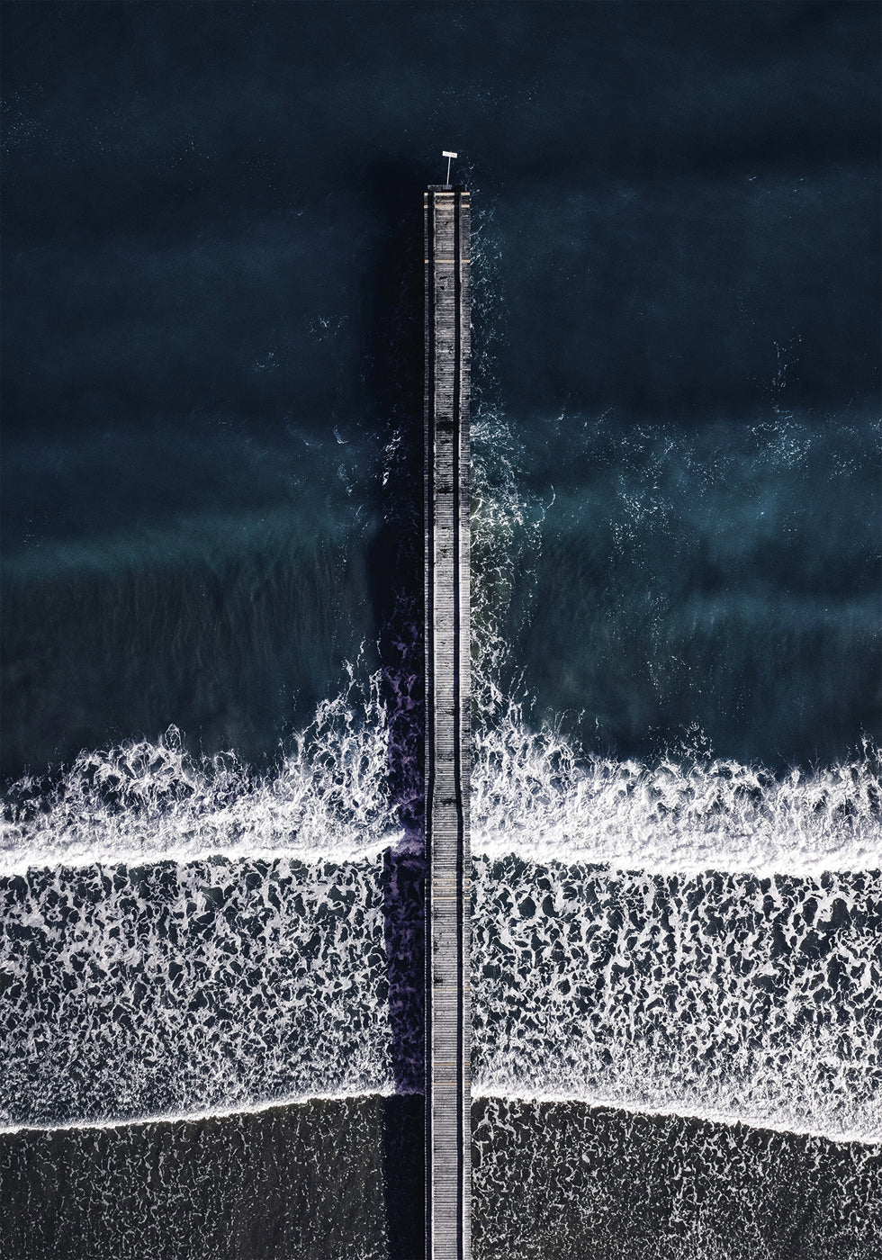 View Of The Pier In Italy Poster