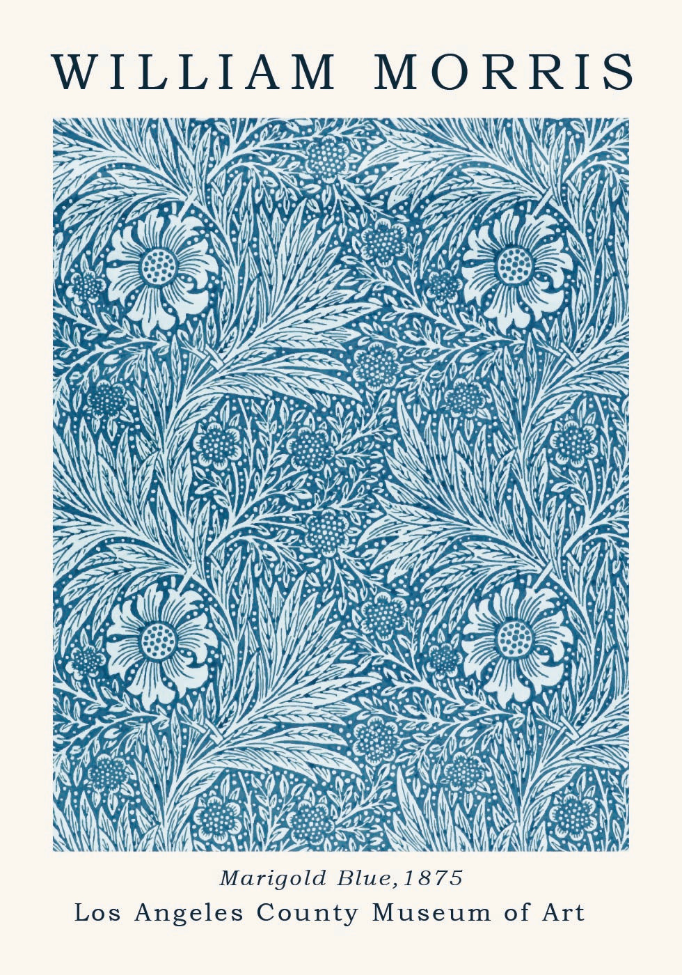 W. Morris - Marigold Blue Poster