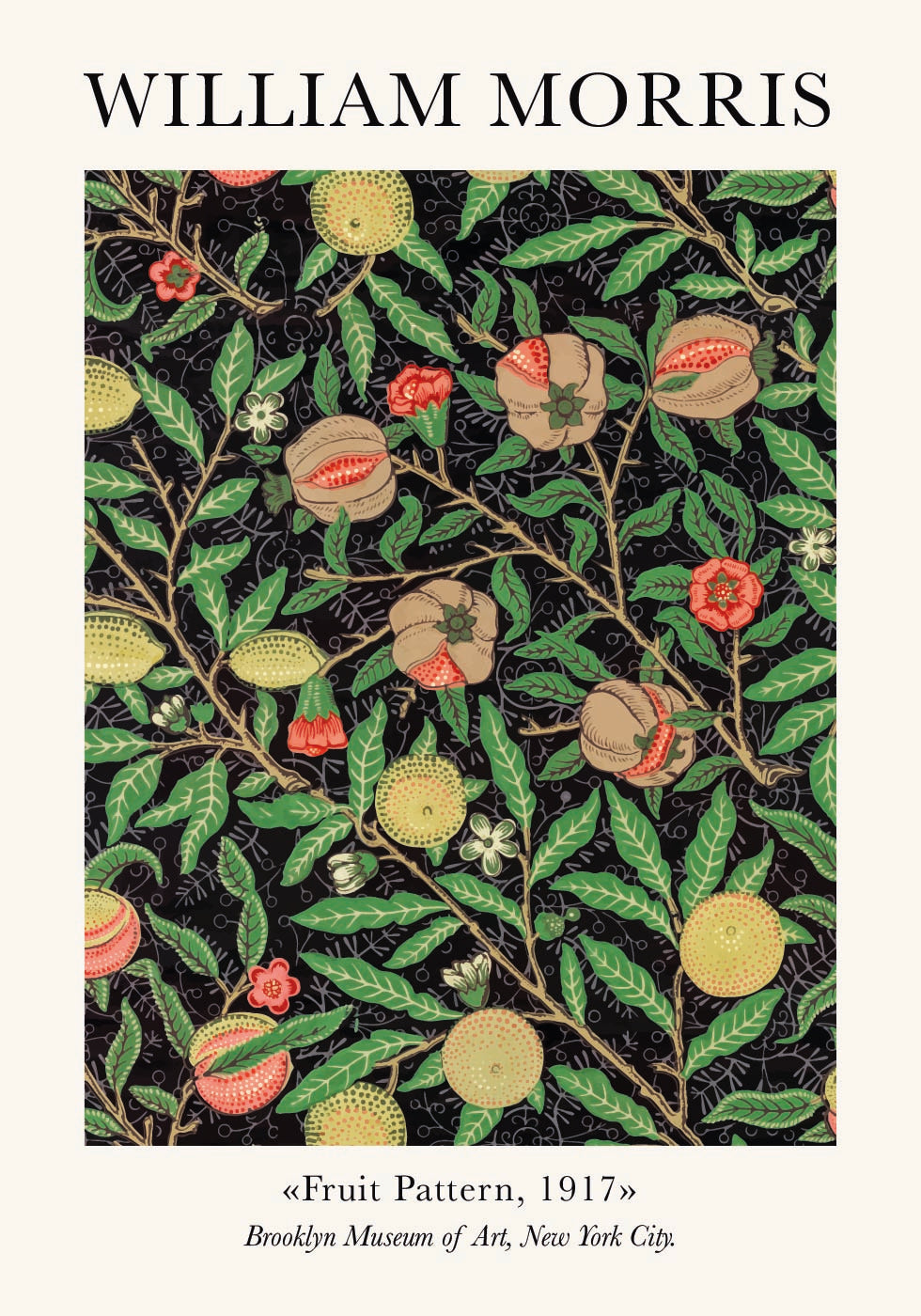 W.Morris & CO Fruit Pattern Poster