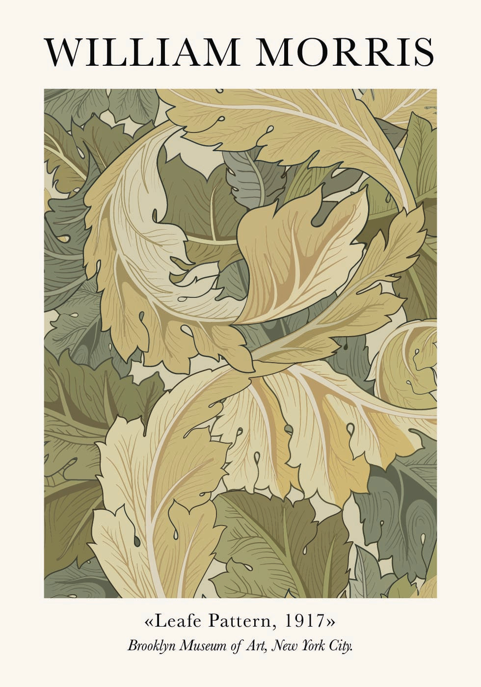 W. Morris & CO Leafe Pattern Poster