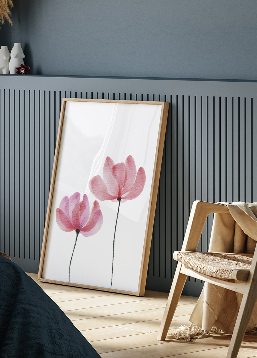 Watercolor Flowers No. 1 Poster