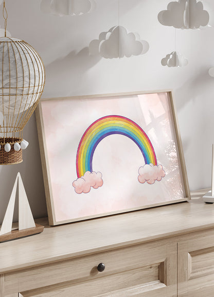 Watercolor Rainbow Poster