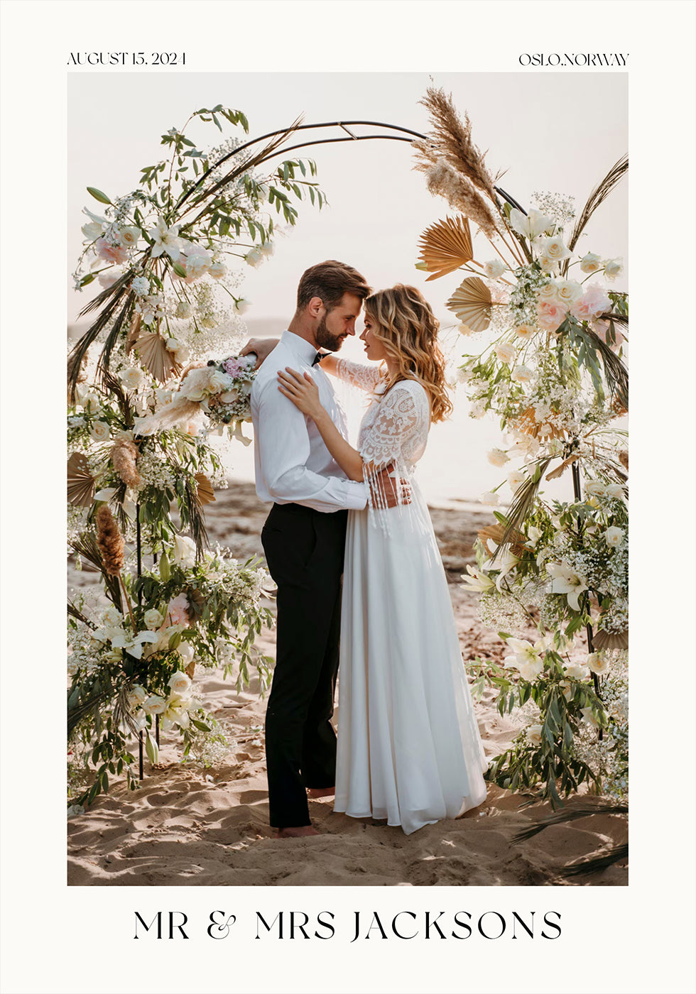 Personalized Wedding Photo Poster