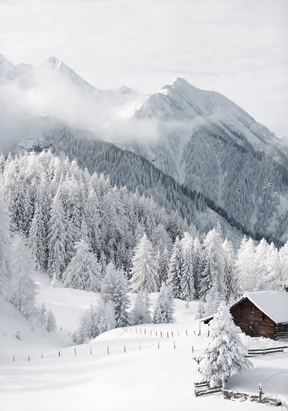 Winter Fairy Tale in the Alps Poster