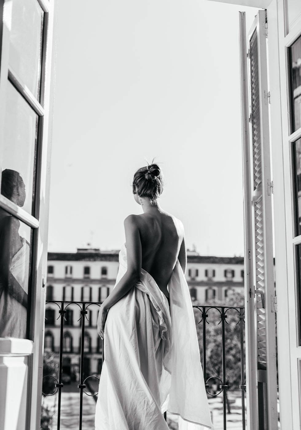 Serene Woman in Natural Light Poster