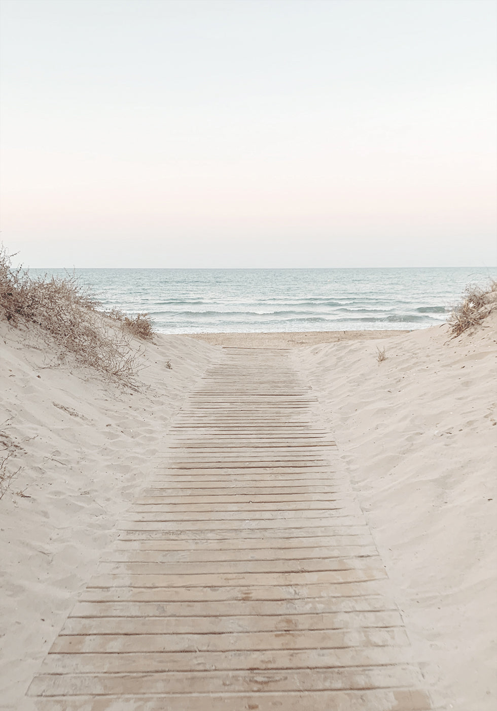 Wooden Path To The Beach Poster