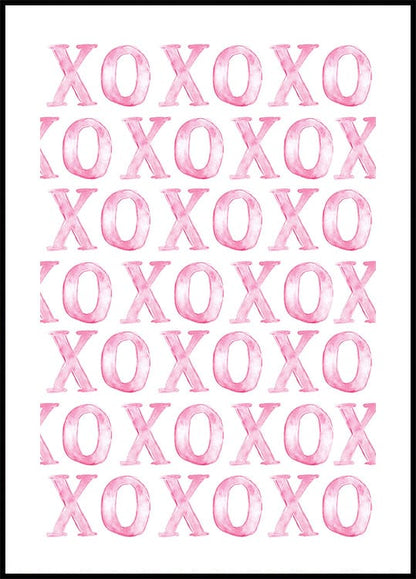 XOXO Pink Poster