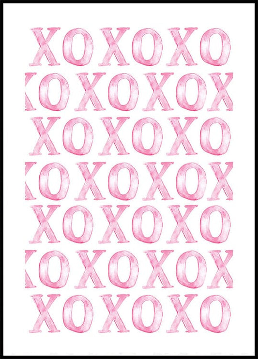 XOXO Pink Poster