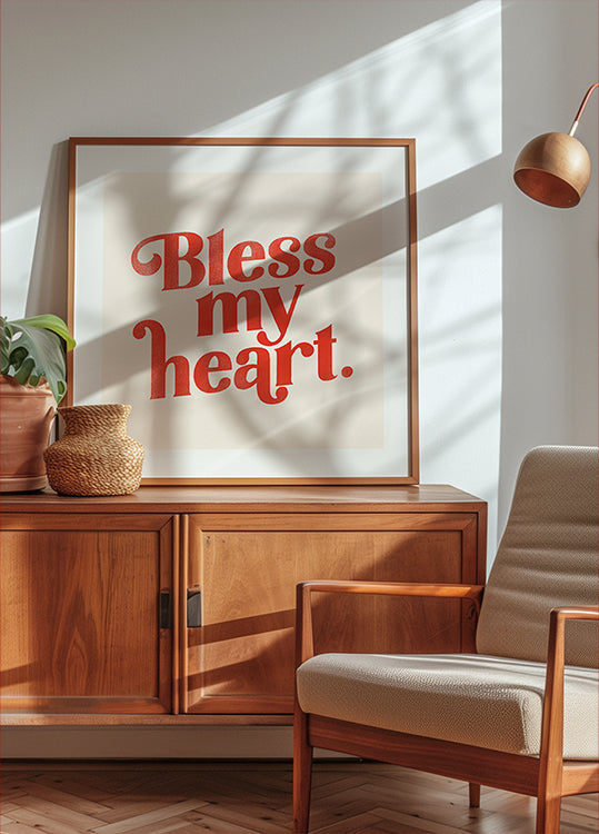 Blessmyheart W Background Poster