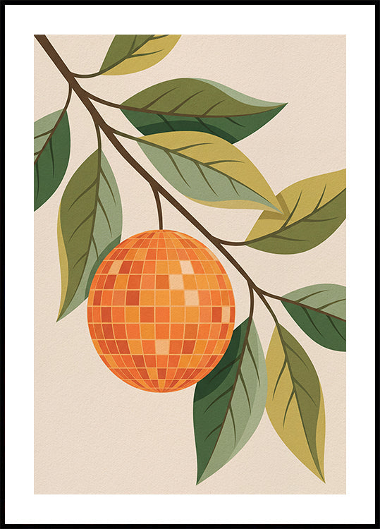 Disco Orange Poster