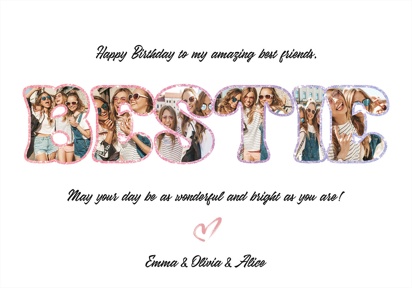 Best Friend Birthday Personal Poster