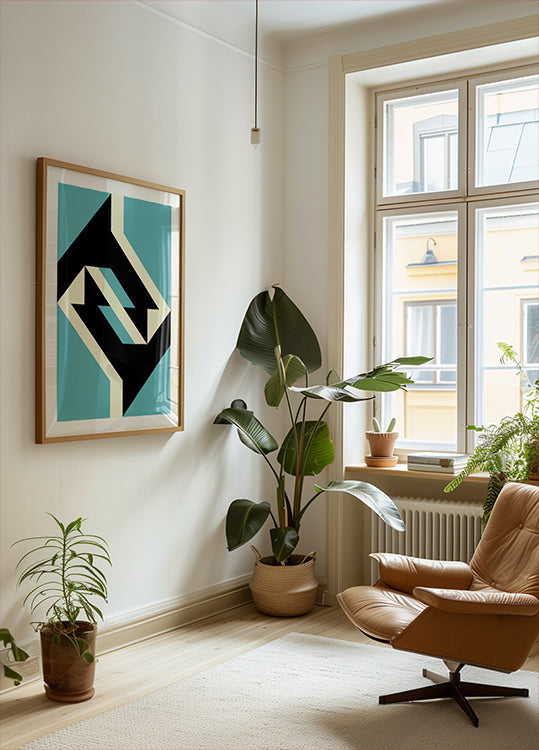 Geometric Illusion Poster