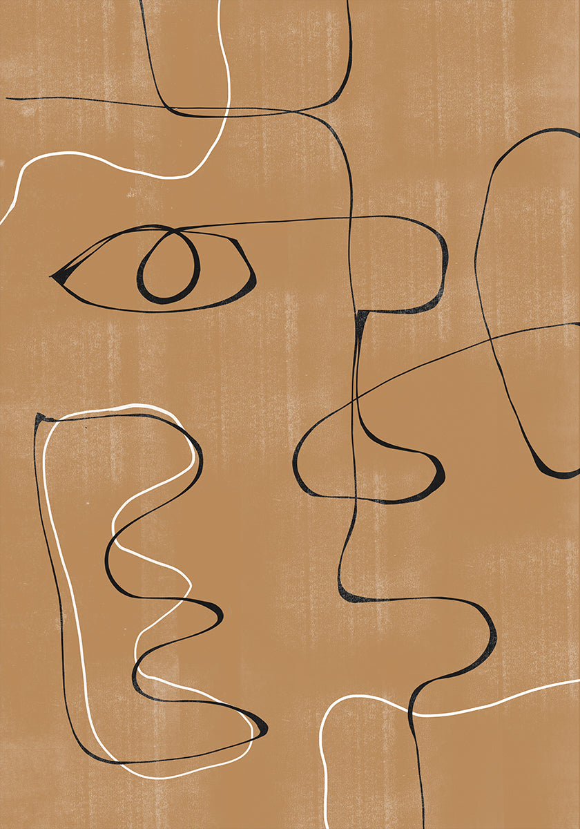 Whimsical Lines Poster