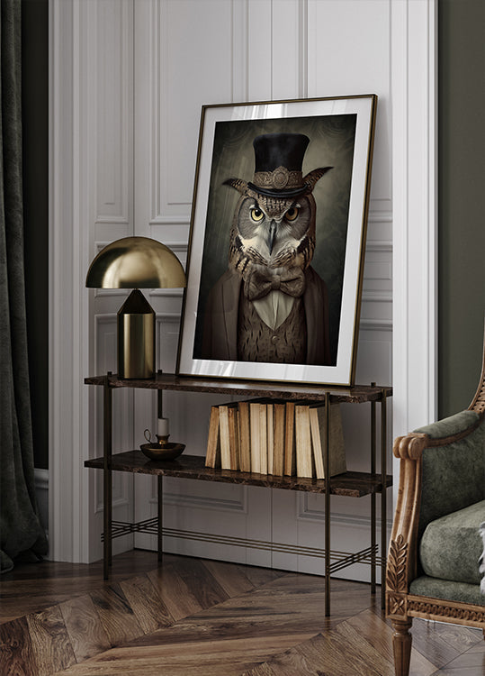 Owl Portrait Poster