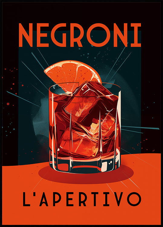 Negroni L' Apertivo Poster