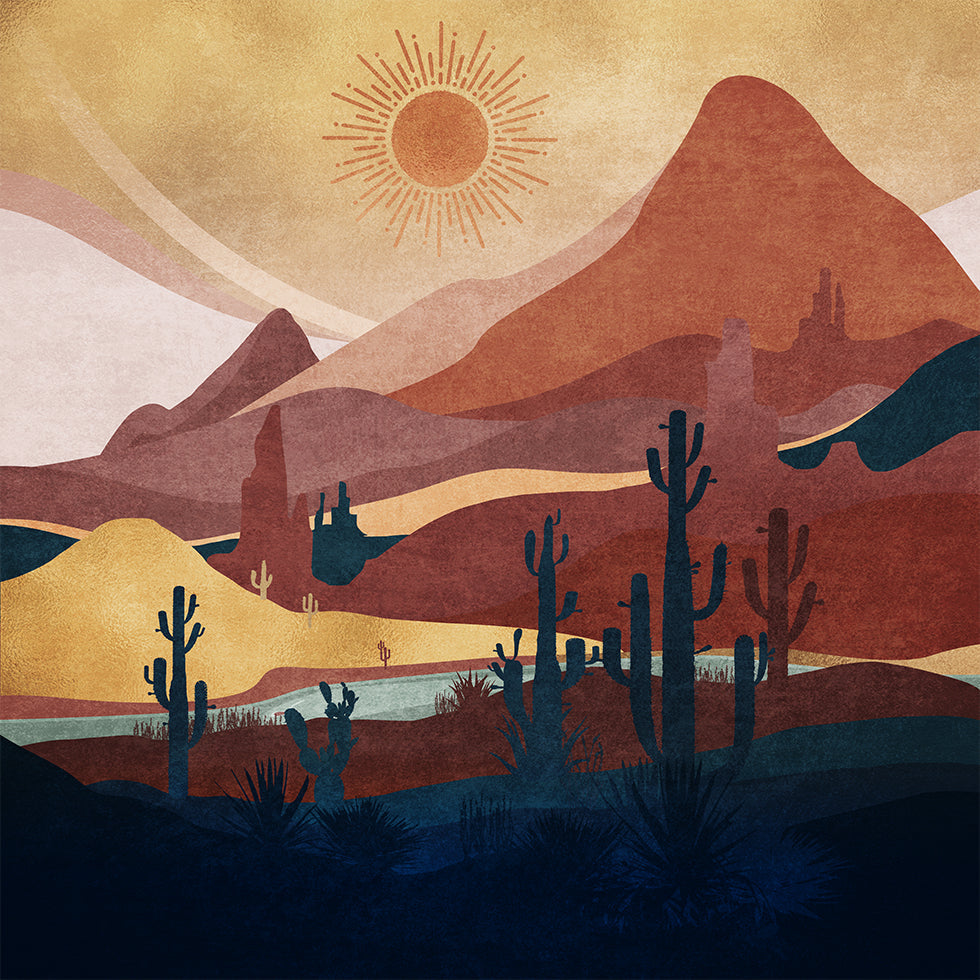 Desert Sunrise Bliss Poster