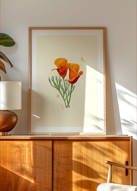 California Poppy Poster