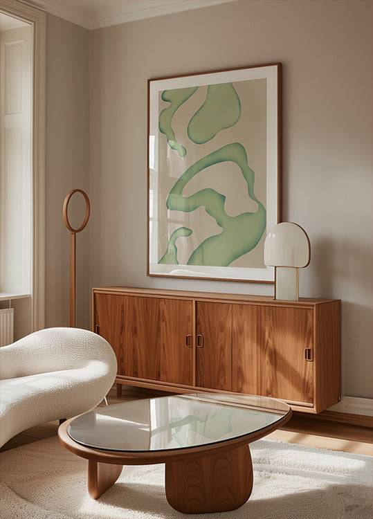 Flowing Green Essence Poster