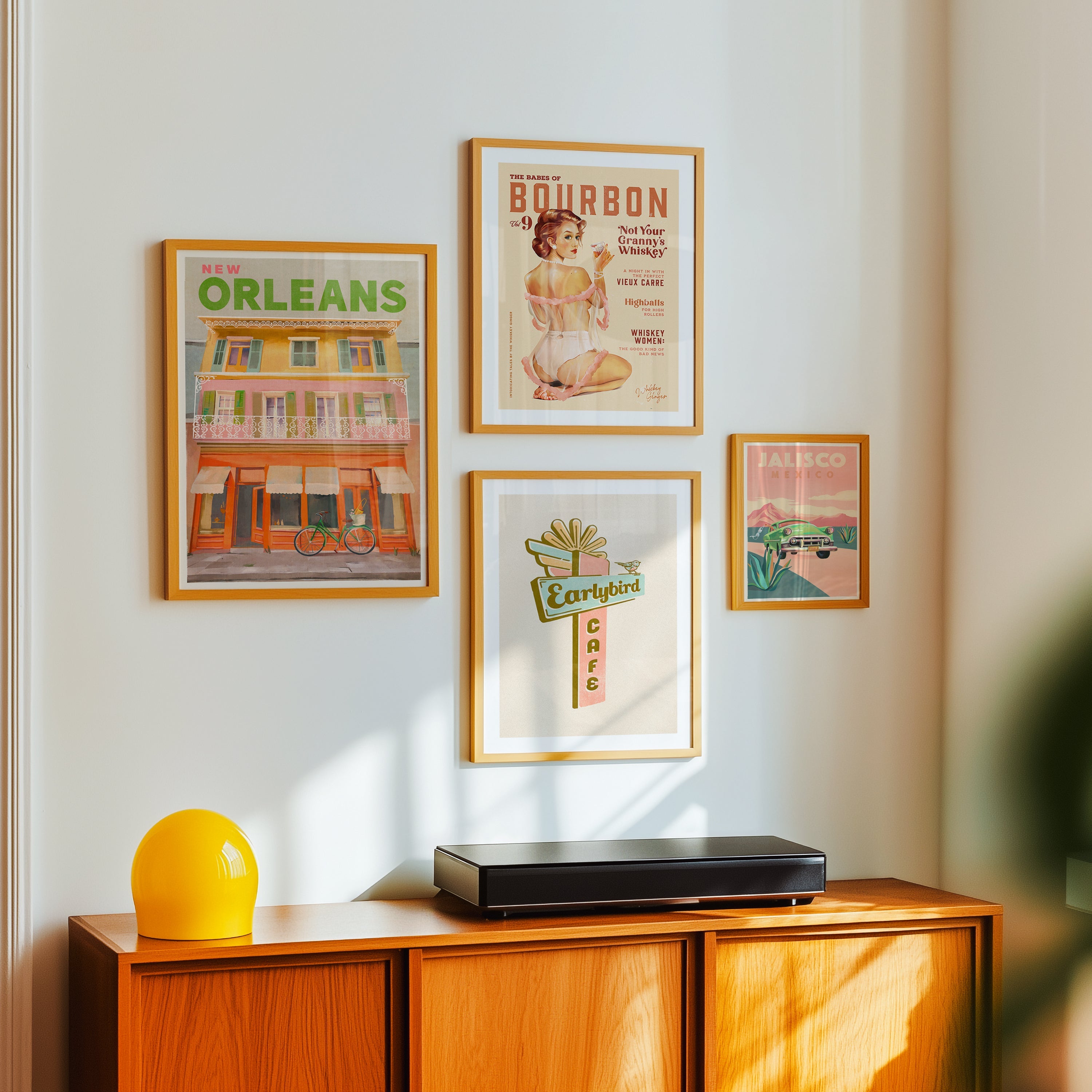 Retro Wall Set Poster
