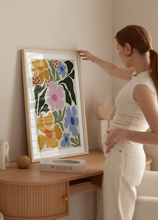 Nostalgic Flora Poster