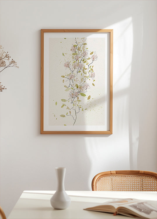 Delicate Vine Dance Poster