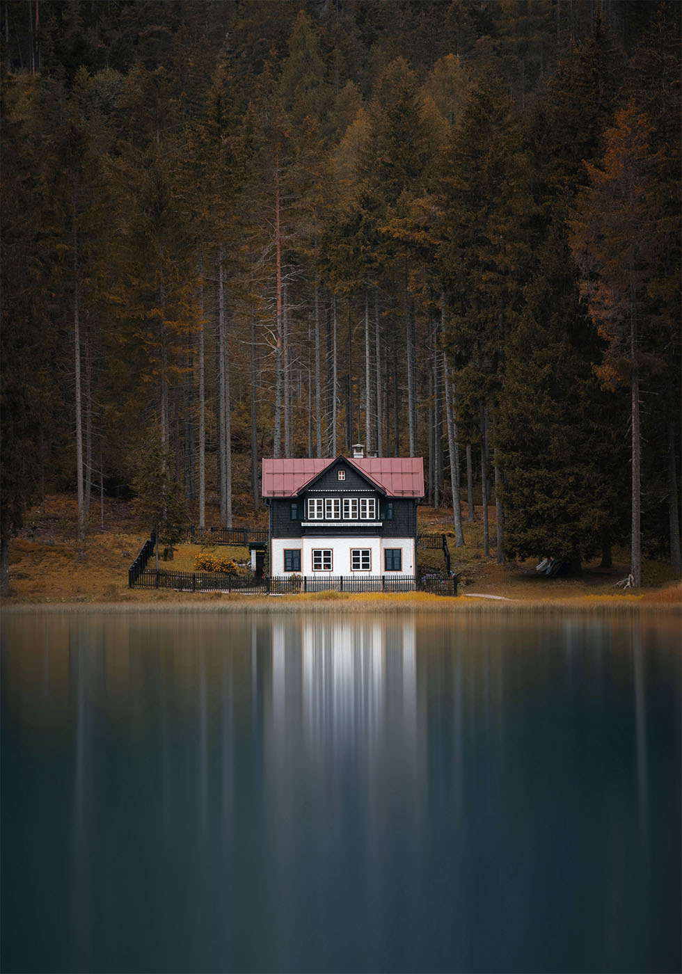 A House On The Shore Of The Lake Poster